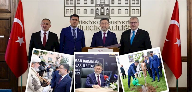 BAKAN YUMAKLI, BİLECİK’TE TARIM SEKTÖRÜ TEMSİLCİLERİYLE BİR ARAYA GELDİ